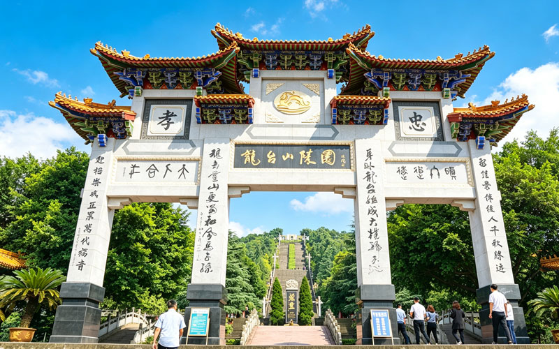 重庆龙台山陵园牌坊 重庆龙台山陵园牌坊