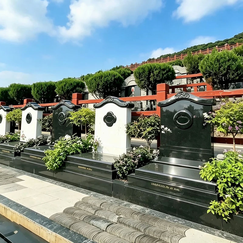 龙居山陵园墓型造型也是多样 龙居山陵园墓型造型也是多样