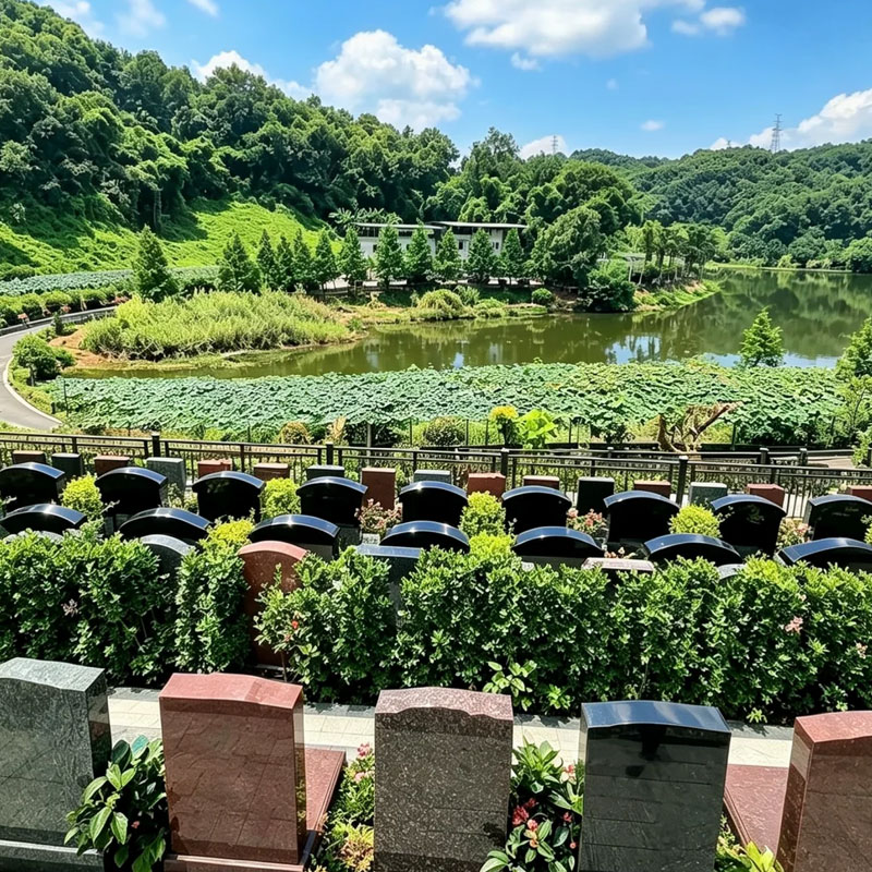墓园面朝湖-山环水绕-颇有江南意境 墓园面朝湖-山环水绕-颇有江南意境